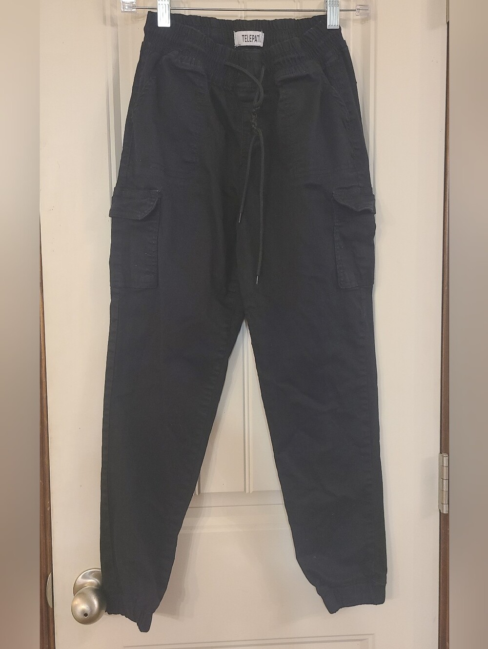 Telepatia Black Women's Cargo Jogger Pants Size 5/27
